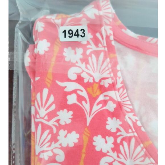 Talbots The Talbots Tee Women's Sz XP Orange White V Neck Short Sleeve Soft Knit - Picture 11 of 11